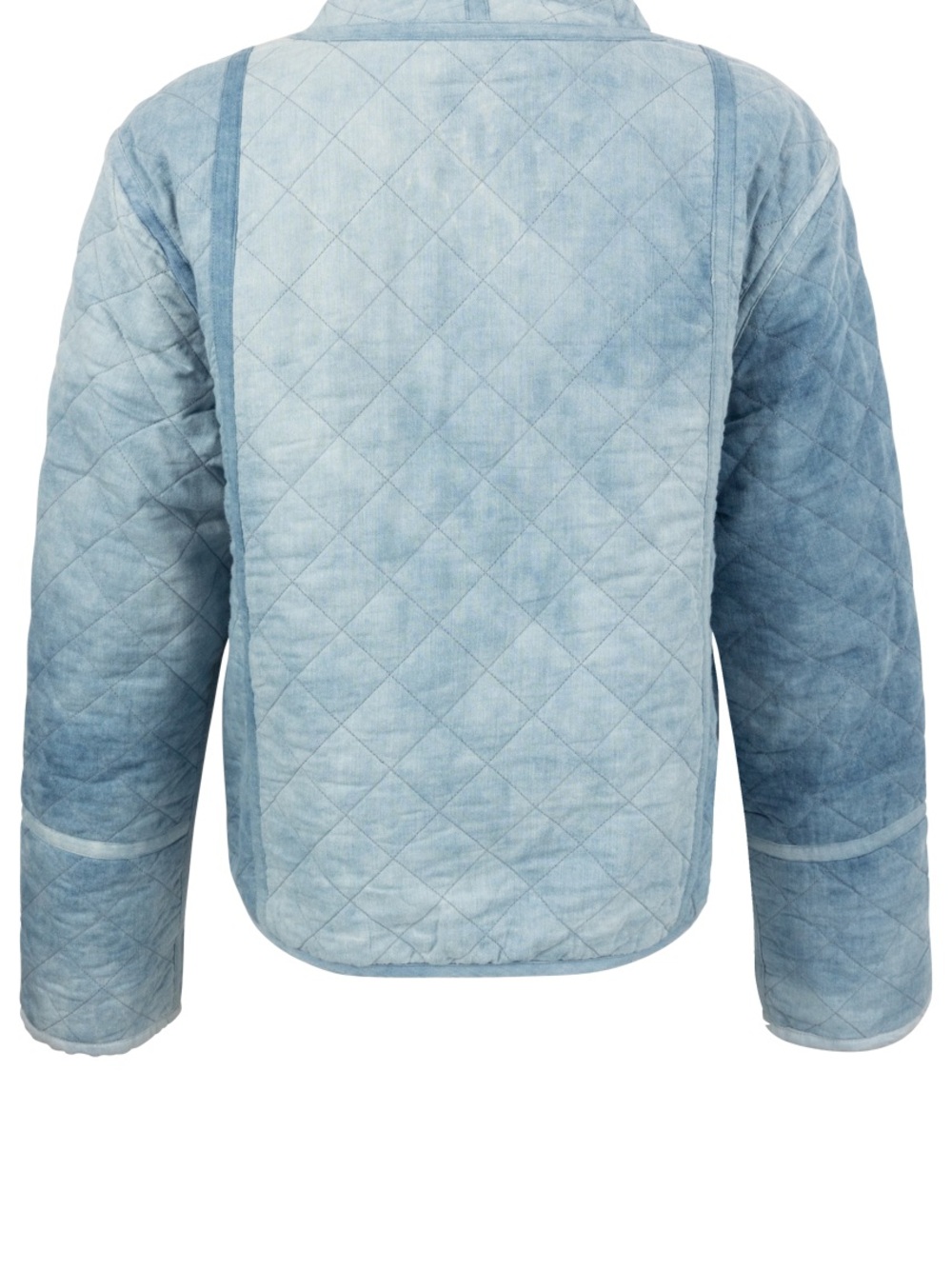 dylan Light Blue Quilted Open-Front Reversible Jacket - Picture 12 of 15